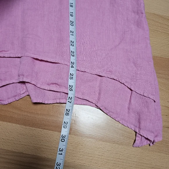 La Fixsun 100% Linen Tunic Top Made In USA Medium - Picture 6 of 6